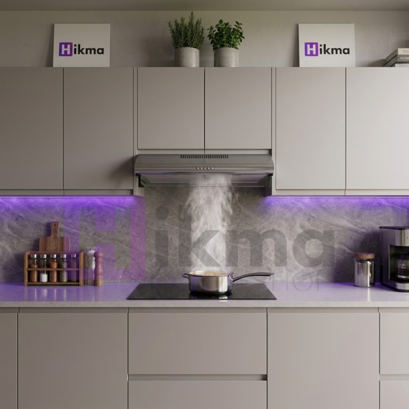 Hotte Casquette Inox VENEZIA - Filtres aluminium - Éclairage LED - 3 Vitesses