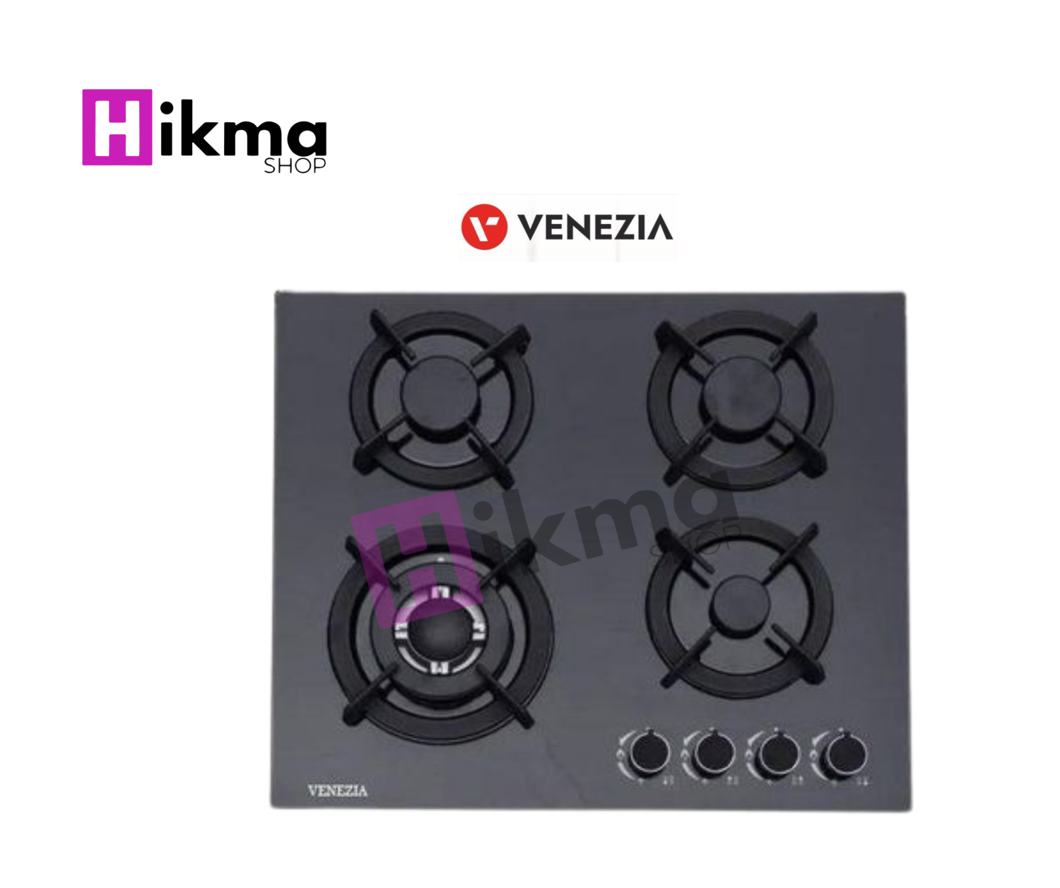 Plaque de cuisson vitré noir venezia Vz46013G