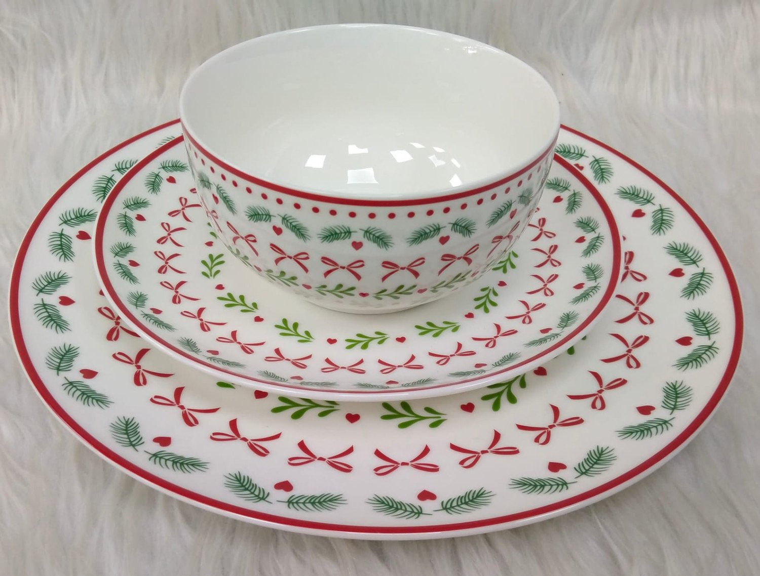 Service de porcelaine 18p 6 personnes pandiani